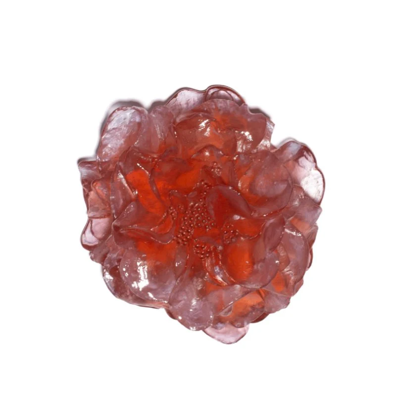 Cast Glass Flower Camellia - Image 8