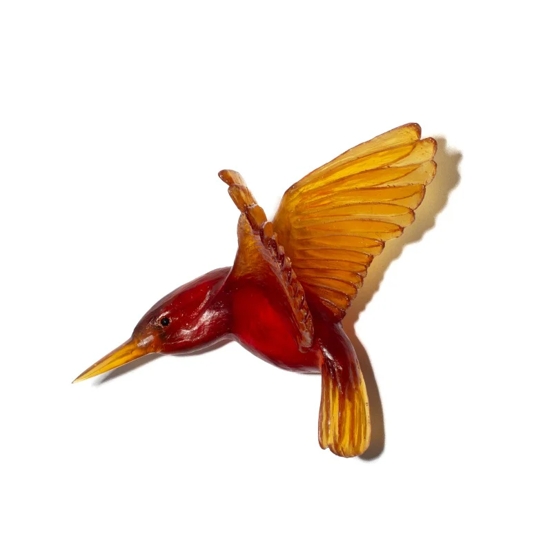 Cast Glass Bird Kōtare/Kingfisher - Image 15