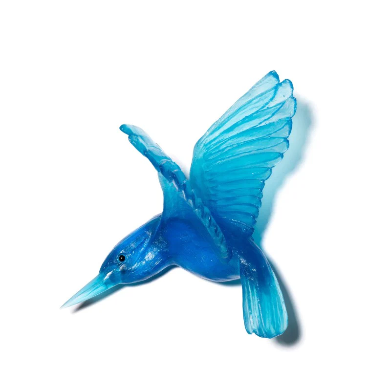 Cast Glass Bird Kōtare/Kingfisher - Image 28