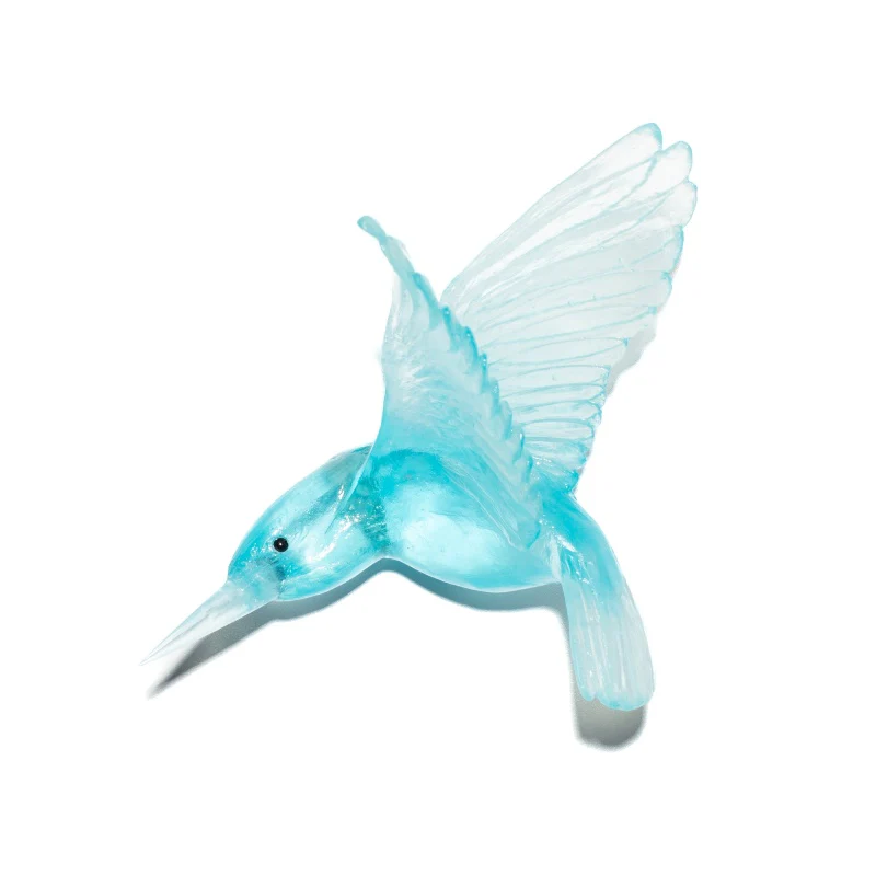 Cast Glass Bird Kōtare/Kingfisher - Image 29