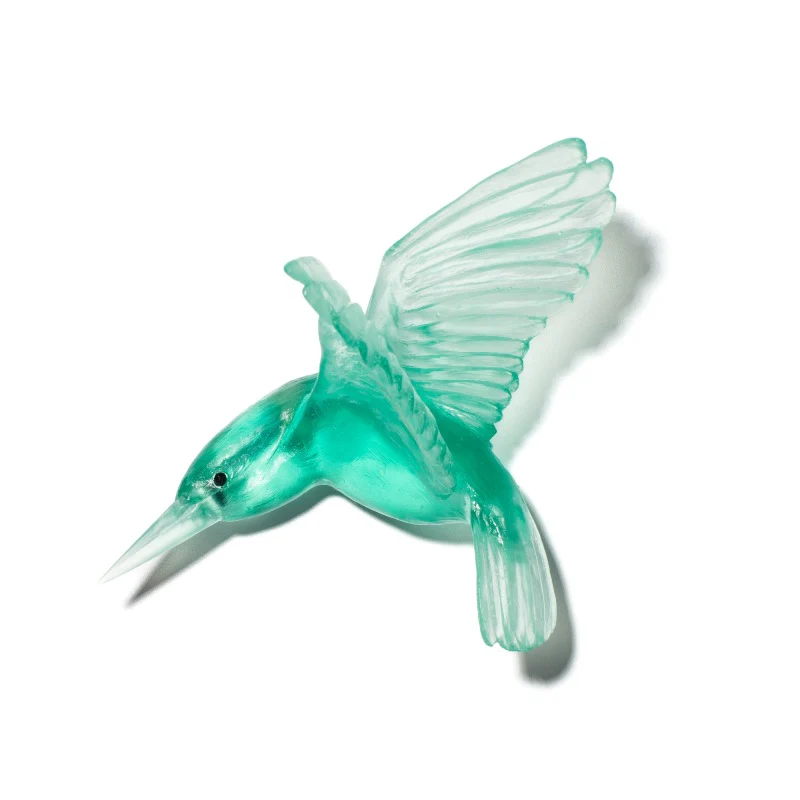 Cast Glass Bird Kōtare/Kingfisher - Image 35