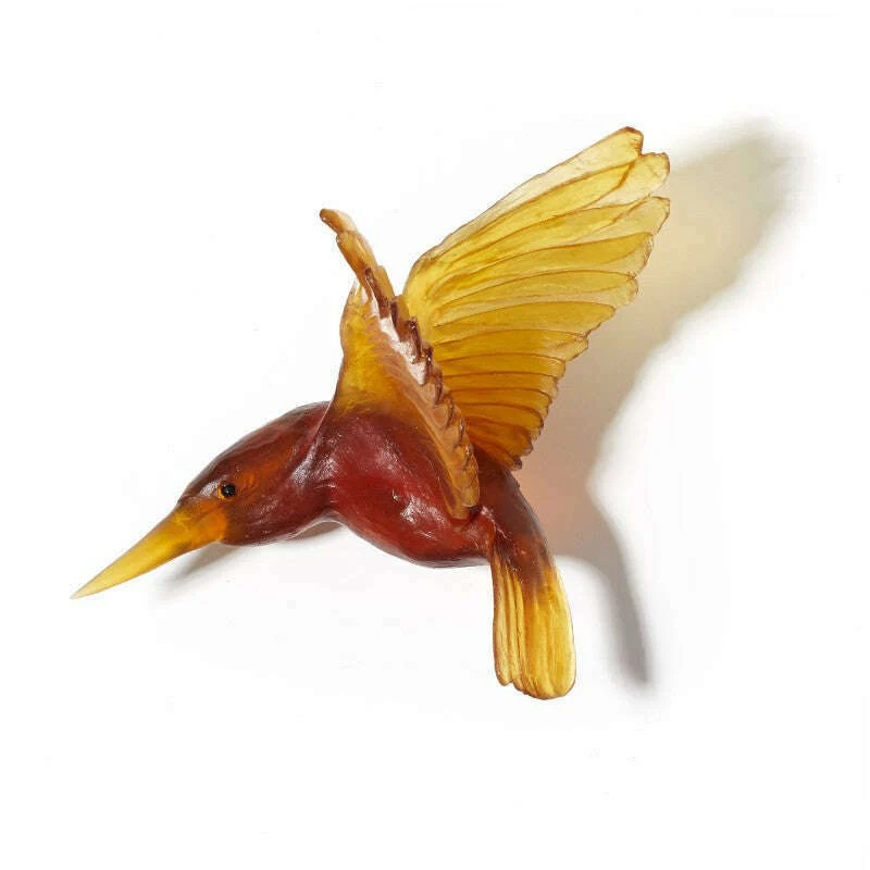Cast Glass Bird Kōtare/Kingfisher - Image 8
