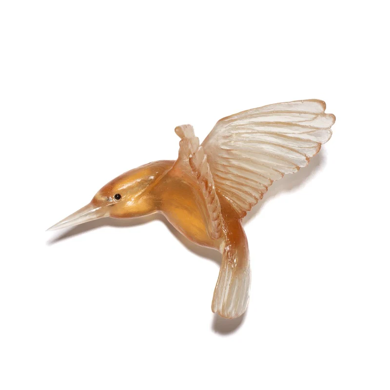 Cast Glass Bird Kōtare/Kingfisher - Image 9
