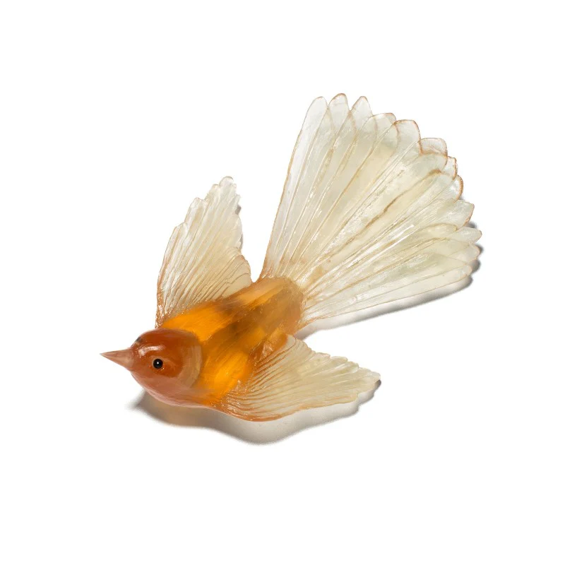 Cast Glass Bird Pīwakawaka/Fantail - Image 12
