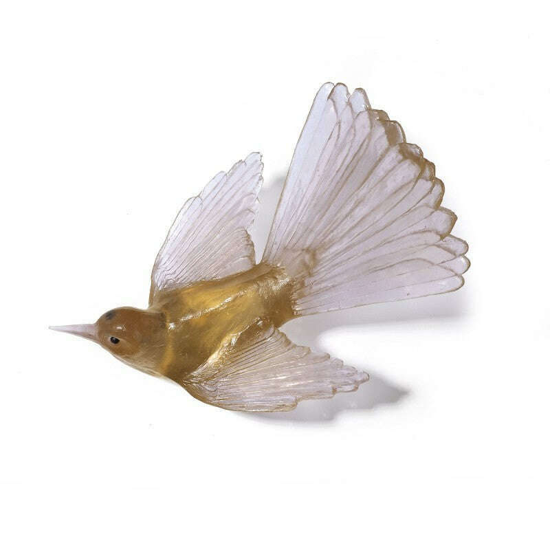 Cast Glass Bird Pīwakawaka/Fantail - Image 15