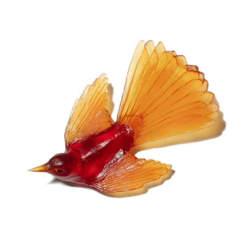 Cast Glass Bird Pīwakawaka/Fantail - Image 19