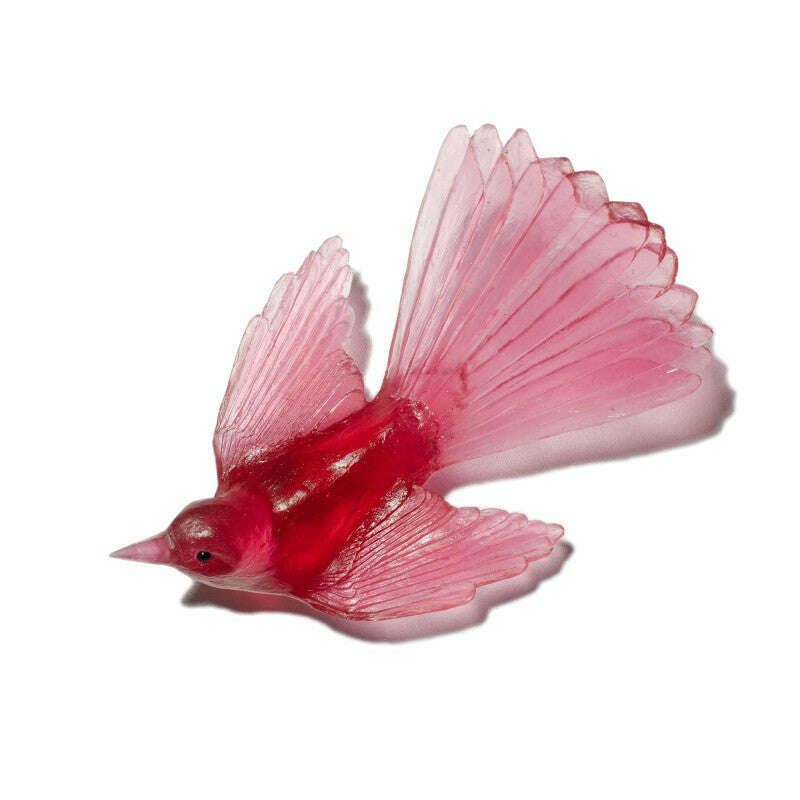 Cast Glass Bird Pīwakawaka/Fantail - Image 20