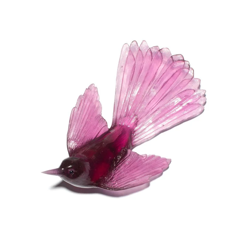 Cast Glass Bird Pīwakawaka/Fantail - Image 23