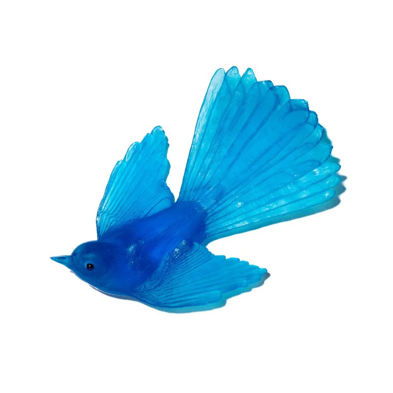 Cast Glass Bird Pīwakawaka/Fantail - Image 35