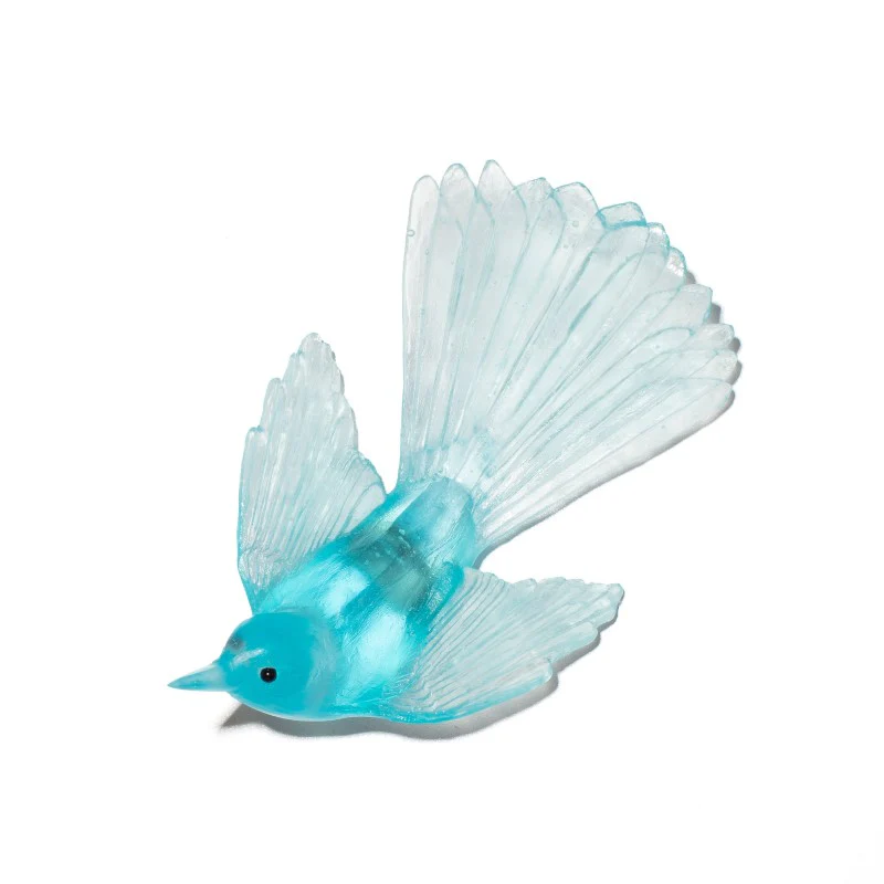 Cast Glass Bird Pīwakawaka/Fantail - Image 36