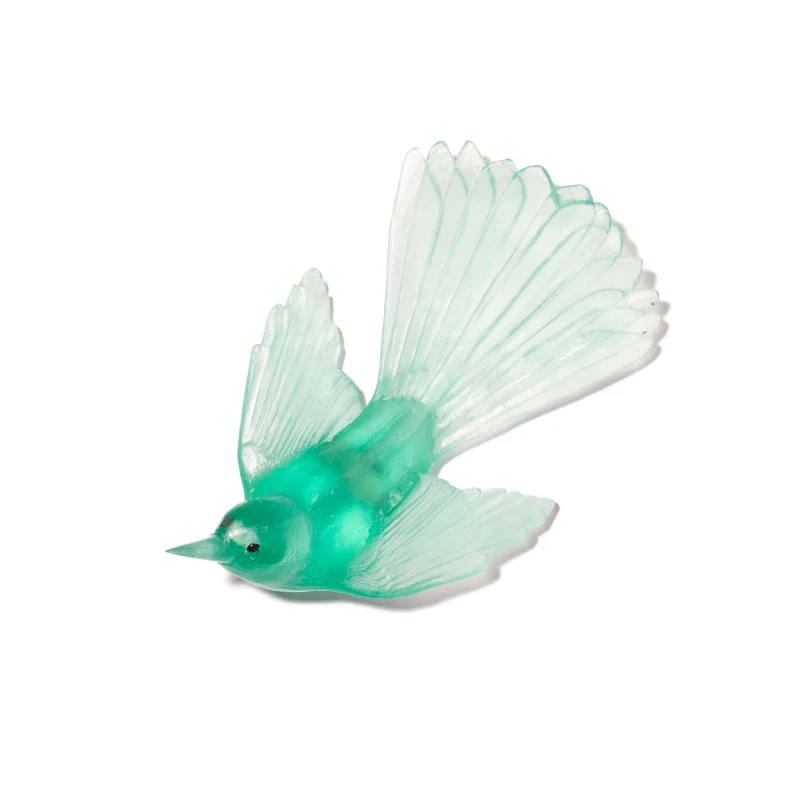Cast Glass Bird Pīwakawaka/Fantail - Image 40