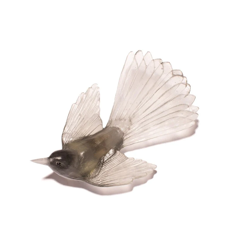 Cast Glass Bird Pīwakawaka/Fantail - Image 42