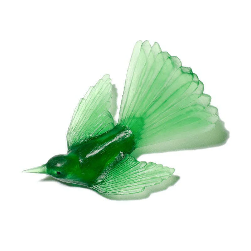 Cast Glass Bird Pīwakawaka/Fantail - Image 5