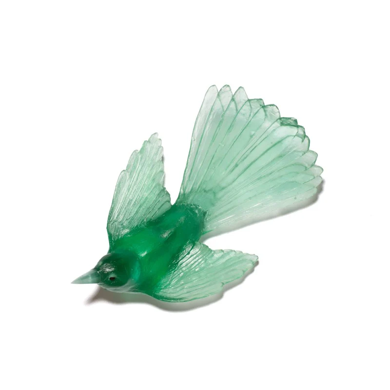 Cast Glass Bird Pīwakawaka/Fantail - Image 7