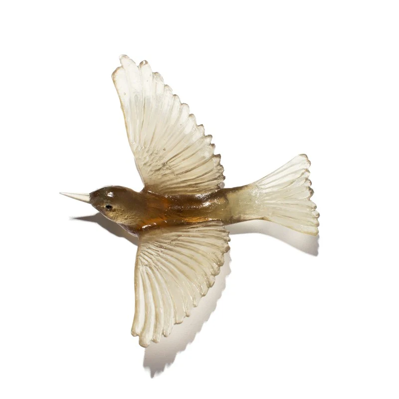 Cast Glass Bird Tauhou/Silvereye - Image 9