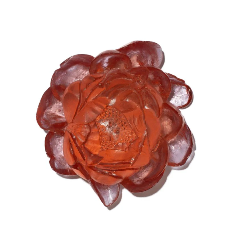 Cast Glass Flower Peony - Image 9
