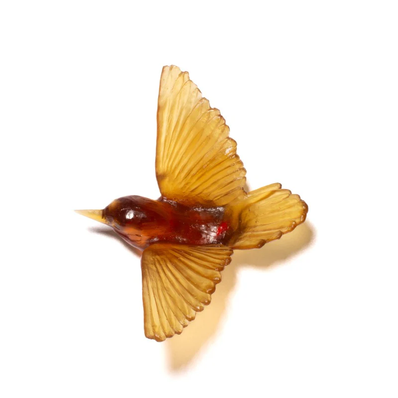 Cast Glass Bird Miromiro/Tomtit - Image 11