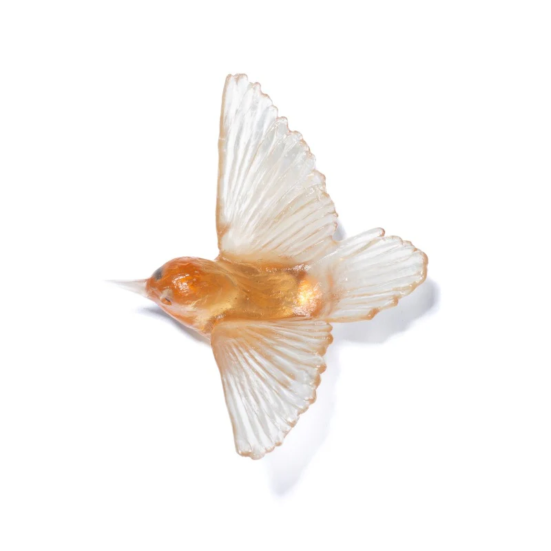 Cast Glass Bird Miromiro/Tomtit - Image 12