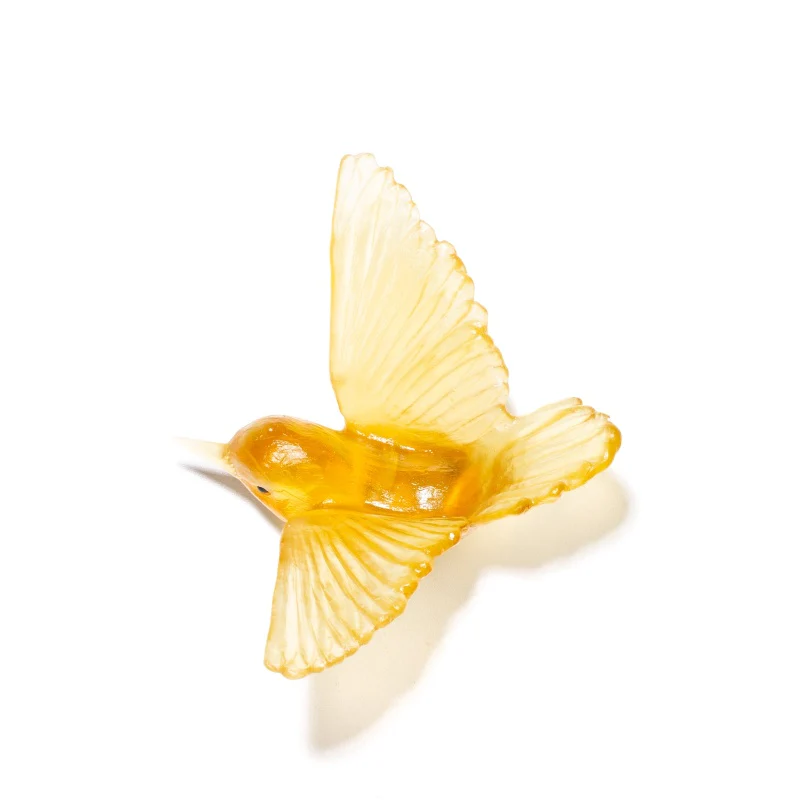 Cast Glass Bird Miromiro/Tomtit - Image 14