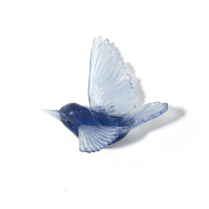Cast Glass Bird Miromiro/Tomtit - Image 26