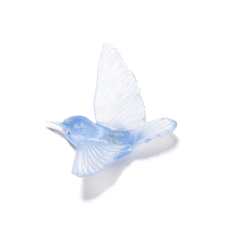 Cast Glass Bird Miromiro/Tomtit - Image 30