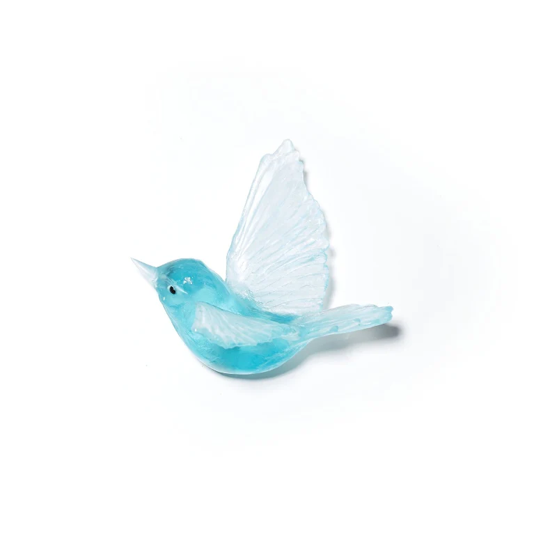 Cast Glass Bird Miromiro/Tomtit - Image 32