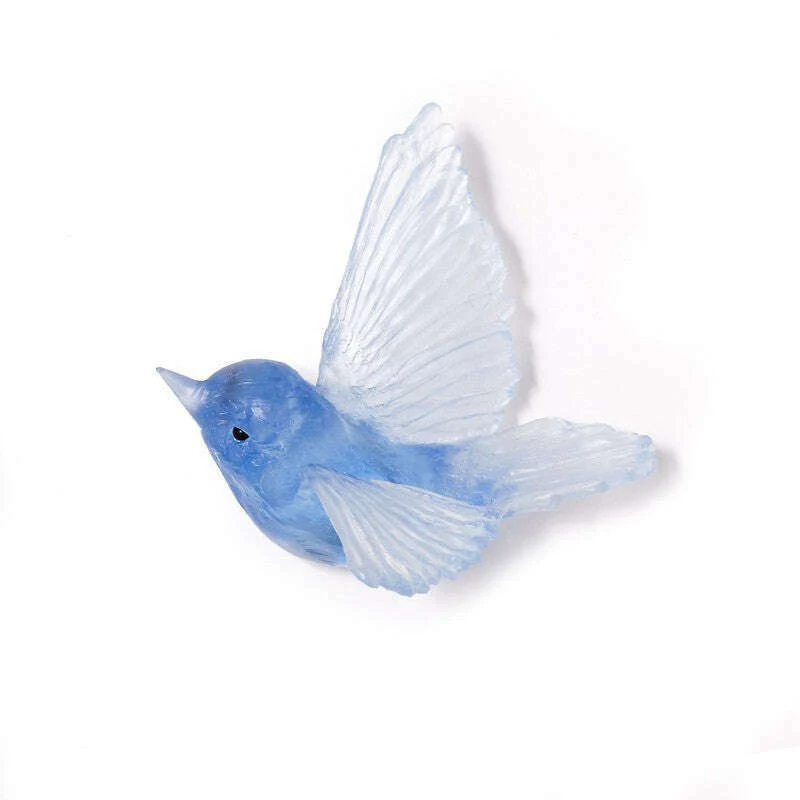 Cast Glass Bird Miromiro/Tomtit - Image 34