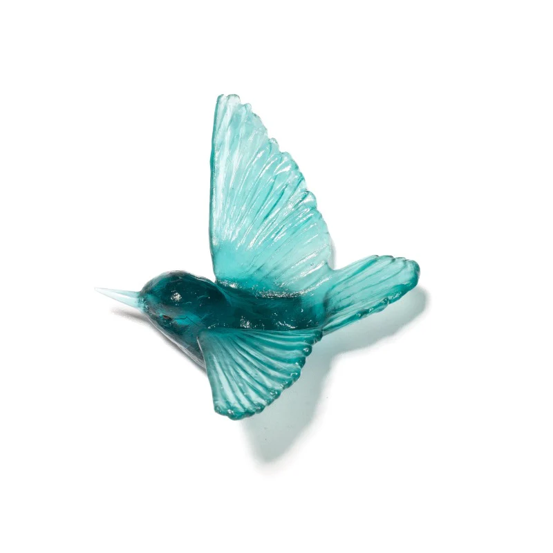 Cast Glass Bird Miromiro/Tomtit - Image 35