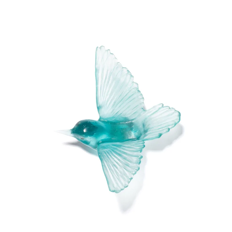 Cast Glass Bird Miromiro/Tomtit - Image 39