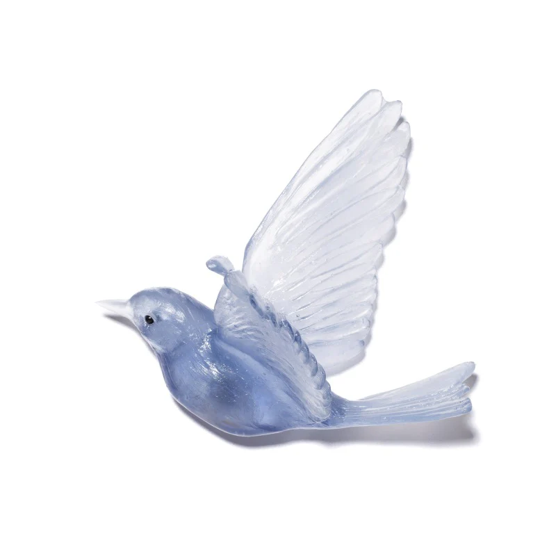 Cast Glass Bird Miromiro/Tomtit - Image 40