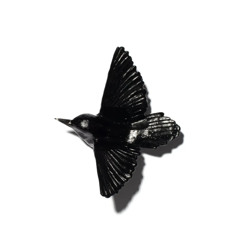 Cast Glass Bird Miromiro/Tomtit - Image 42
